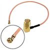 SMA-JW-IPX-178-15CM, разъем высокочастотный, кабельная сборка sma угловой штекер - ipx гнездо, длина 15 см