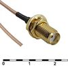 END/SMA-J 26CM, разъем высокочастотный, кабельная сборка sma гнездо на кабеле rg178, длина 26 см