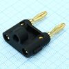 BP-217G/B-EN-HT, штекер сдвоенный, золотой