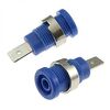 Z017 4MM BLUE, гнездо z017 4 мм синий, на панель под пайку