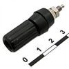 10-0021 ZINC BLACK, гнездо 10-0021 zinc черныйъ, монтаж на гайку