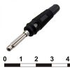 10-0076 BLACK, штекер 10-0076 черный, винтовое крепление