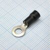 RV1.25-4L Black, наконечник кабельный кольцевой с изоляцией d=4.3мм, сеч. пров.0.5-1.5мм2