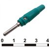 10-0077 GREEN, штекер 10-0077 зеленый, винтовое крепление