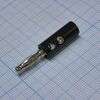 Щуп (1322B) черный, щуп однополюсный banana plug чёрный