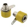 10-0061 AL YELLOW, гнездо 10-0061 al желтый, монтаж на панель