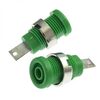Z013 4MM PANEL JACK GREEN, гнездо z013 4 мм на панель jack зеленый, на панель под пайку