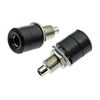 Z031 4MM SOCKET BLACK, клемма приборная z031 4 мм, разъем черный, диаметр 4 мм