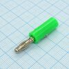 BP-214-GN-EN, штекер banana plug зелёный