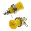 Z012 4MM PANEL JACK YELLOW, клемма приборная z012 4 мм на панель jack желтый, на панель под пайку