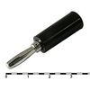 10-0073 A BLACK, штекер приборный на кабель под пайку