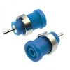 Z015 4MM BLUE, гнездо z015 4 мм синий, на панель под пайку