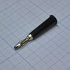 Щуп (1323B) черный, щуп однополюсный banana plug чёрный