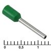 DN00510 GREEN (1X10MM), наконечник на кабель dn00510, зеленый, 1x10 мм