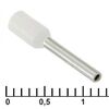 DN00710 WHITE (1.2X10MM), наконечник на кабель dn00710, белый, 1.2x10 мм