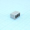 BCH-381V- 3 GY, корпусная часть для печатных плат, номинальный ток: 8 a, расчетное напряжение (iii/2): 160 в, номинальное сечение: 1,5 мм?, полюсов: 3, размер шага: 3,81 мм, цвет: сигнальный серый