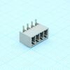 BCH-350H- 4 GY, корпусная часть для печатных плат, номинальный ток: 8 a, расчетное напряжение (iii/2): 160 в, номинальное сечение: 1,5 мм?, полюсов: 4, размер шага: 3,5 мм, цвет: сигнальный серый