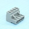 BCP-500- 4 GY, разъемы для печатной платы, номинальный ток: 12 a, расчетное напряжение (iii/2): 320 в, номинальное сечение: 2,5 мм?, полюсов: 4, размер шага: 5 мм, тип подключения: винтовой зажим с натяжной гильзой, цвет: сигнальный серый