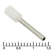 DN00712 WHITE (1.2X12MM), наконечник на кабель dn00712, белый, 1.2x12 мм