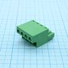 2EDGKC-5.08-04P-14-00A(H), винтовой соединительный блок 4 контакта шаг 5.08мм зеленый