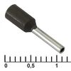 DN00708 BLACK (1.2X8MM), наконечник на кабель dn00708, черный, 1.2x8 мм