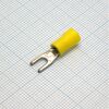 SV2-3.2 Yellow, наконечник кабельный вилочный с изоляцией d=3.2мм, сеч. пров.1.5-2.5мм2