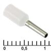 DN00506 WHITE (1X6MM), наконечник на кабель dn00506, белый, 1x6 мм