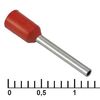 DN00510 RED (1X10MM), наконечник на кабель dn00510, красный, 1x10 мм