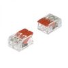 PCT-412 ORANGE, клемма зажимная соединительная безвинтовая 2 провода сечение 0.5-2.5 кв.мм