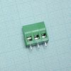 DG125-5.0-03P-14-00A(H), винтовой клеммный блок c рельефной обоймой, 3 контакта. серия dg125-5.0