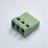 DG635-6.35-03P-14-00A(H), винтовой клеммный блок c рельефной обоймой, 3 контакта. серия dg635-6.35