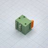 DG141R-2.54-04P-14-00A(H), нажимной безвинтовой клеммный блок на 4 контакта. зажим типа торцевой контакт. серия dg141r-2.54