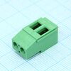 DG129-5.0-02P-14-00A(H), винтовой клеммный блок c рельефной обоймой, 2 контакта. серия dg129-5.0