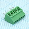 DG308-2.54-05P-14-00A(H), винтовой клеммный блок c рельефной обоймой, 5 контактов. серия dg308-2.54