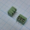 DG350-3.5-03P-14-00A(H), винтовой клеммный блок с защитой провода, 3 контакта. серия dg350-3.5