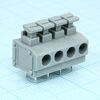 DG235-5.0-04P-11-00A(H), нажимной безвинтовой клеммный блок на 4 контакта. зажим типа торцевой контакт. серия dg235-5.0