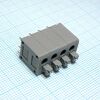 DG236-5.0-04P-11-00A(H), нажимной безвинтовой клеммный блок на 4 контакта. зажим типа торцевой контакт. серия dg236-5.0