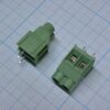 DG636-6.35-02P-14-00A(H), винтовой клеммный блок c рельефной обоймой, 2 контакта. серия dg636-6.35