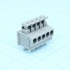 DG235-3.81-05P-11-00A(H), нажимной безвинтовой клеммный блок на 5 контактов. зажим типа торцевой контакт. серия dg235-3.81