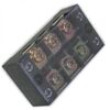 TB-4503, клеммная колодка винтовая с крышкой 6 контактов (2х3) м5, awg6, 10мм2, 45а 600в