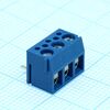 DG340R-3.81-03P-12-00A(H), винтовой клеммный блок с защитой провода, 3 контакта. серия dg340r-3.81