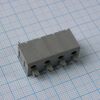 DG236-7.5-04P-11-00A(H), нажимной безвинтовой клеммный блок на 4 контакта. зажим типа торцевой контакт