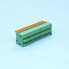 DG141R-2.54-16P-14-00A(H), нажимной безвинтовой клеммный блок на 16 контактов. зажим типа торцевой контакт. серия dg141r-2.54