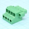 2EDGKCM-5.08-04P-14-00A(H), блок соединительный 4 контакта шаг 5.08мм зеленый