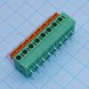 DG142R-5.08-08P-14-00A(H), нажимной безвинтовой клеммный блок на 8 контактов. зажим типа торцевой контакт. серия dg142r-5.08