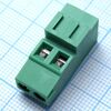 DG500H-5.0-02P-14-00A(H), винтовой клеммный блок c рельефной обоймой, 2 контакта. серия dg500h-5.0