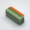 DG141R-2.54-12P-14-00A(H), нажимной безвинтовой клеммный блок на 12 контактов. зажим типа торцевой контакт. серия dg141r-2.54