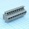 DG235-3.96-10P-11-00A(H), нажимной безвинтовой клеммный блок на 10 контактов. зажим типа торцевой контакт. серия dg235-3.96