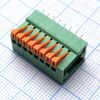 DG141V-2.54-08P-14-00A(H), нажимной безвинтовой клеммный блок на 8 контактов. зажим типа торцевой контакт. серия dg141v-2.54