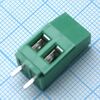 DG129-5.0-02P-14-01A(H), винтовой клеммный блок c рельефной обоймой без нижней площадки, 2 контакта. серия dg129-5.0 25a 250v (шаг =5мм)